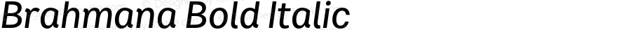 Brahmana Bold Italic