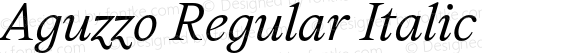 Aguzzo Regular Italic