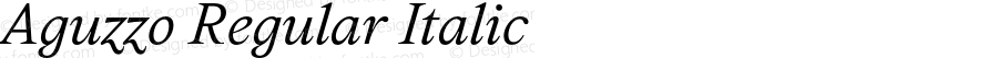 Aguzzo Regular Italic7