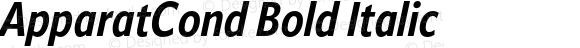 ApparatCond Bold Italic