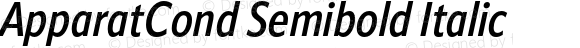 ApparatCond Semibold Italic