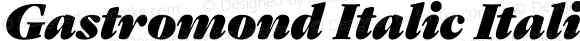 Gastromond Italic Italic