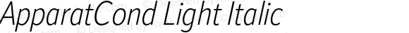 ApparatCond Light Italic
