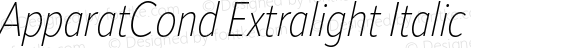 ApparatCond Extralight Italic