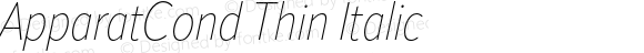 ApparatCond Thin Italic