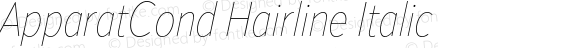 ApparatCond Hairline Italic