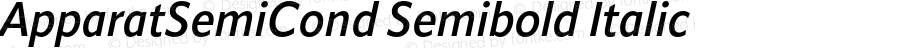 ApparatSemiCond Semibold Italic