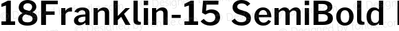 18Franklin-15 SemiBold Regular