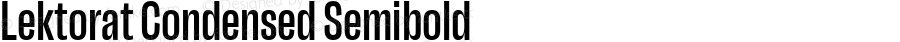 Lektorat Condensed Semibold