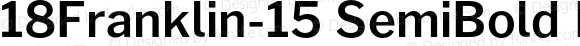 18Franklin-15 SemiBold Regular