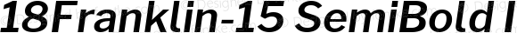 18Franklin-15 SemiBold Italic