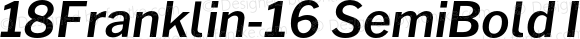 18Franklin-16 SemiBold Italic