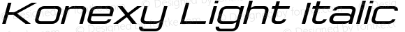 Konexy Light Italic