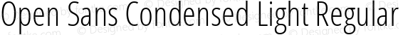 Open Sans Condensed Light Regular