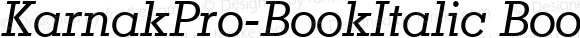 KarnakPro-BookItalic BookItalic