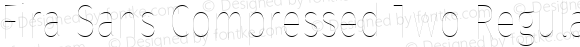 Fira Sans Compressed Two Regular