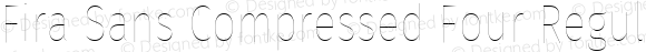 Fira Sans Compressed Four