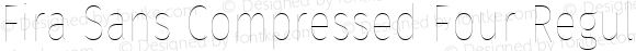 Fira Sans Compressed Four Regular