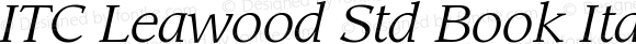 LeawoodStd-BookItalic