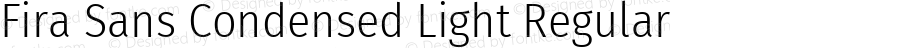 Fira Sans Condensed Light Regular