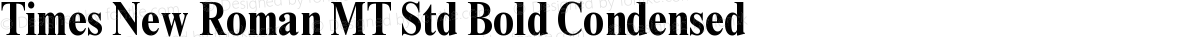 Times New Roman MT Std Bold Condensed