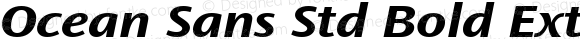 Ocean Sans Std Bold Extended Italic