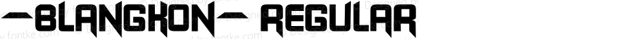 -BLANGKON- Regular