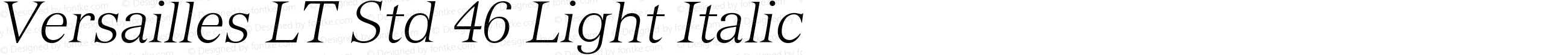 VersaillesLTStd-LightItalic