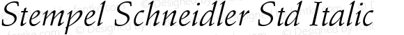 StempelSchneidlerStd-Italic