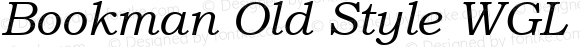 Bookman Old Style WGL Italic