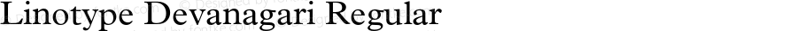 Linotype Devanagari Regular