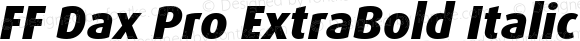 FF Dax Pro ExtraBold Italic