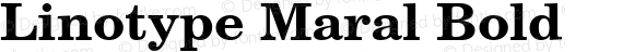 Linotype Maral Bold