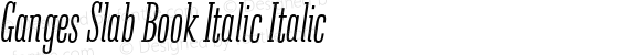 Ganges Slab Book Italic Italic