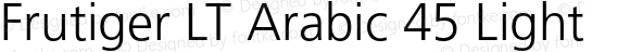 Frutiger LT Arabic 45 Light