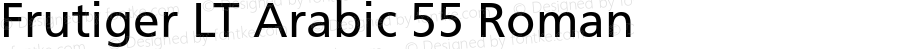 Frutiger LT Arabic 55 Roman