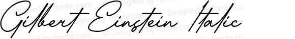 Gilbert Einstein Italic