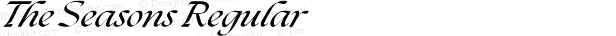 The Seasons Bold Italic