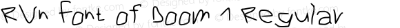 RVn Font of Doom 1 Regular