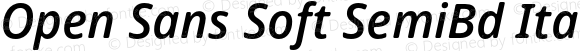 Open Sans Soft SemiBd Italic