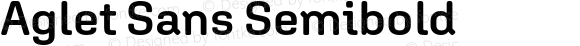 Aglet Sans Semibold