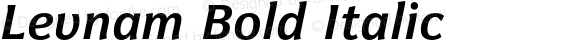 Levnam Bold Italic