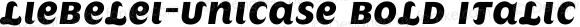 Liebelei-Unicase Bold Italic