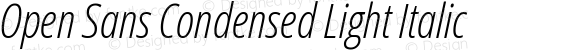 Open Sans Condensed Light Italic