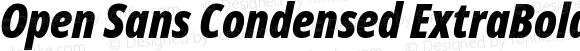 Open Sans Condensed ExtraBold Italic