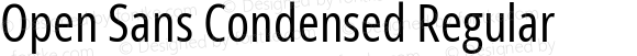 Open Sans Condensed Regular