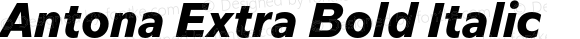 Antona Extra Bold Italic