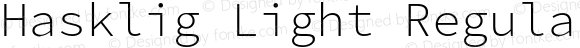 Hasklig Light Nerd Font Complete