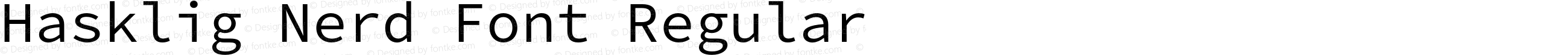 Hasklig Nerd Font Complete Mono