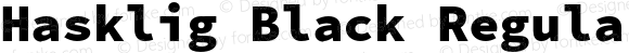 Hasklig Black Nerd Font Complete Mono